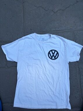 Volkswagen Logo Short Sleeve Crewneck T-Shirt - White
